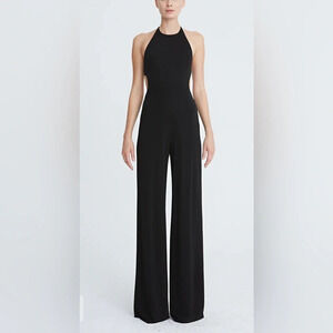 Halston ALEXIS JERSEY CUT OUT JUMPSUIT